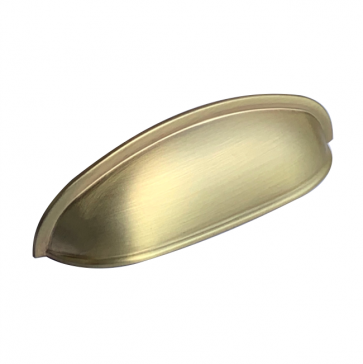 Camden Cup Handle Brushed Brass 96mm