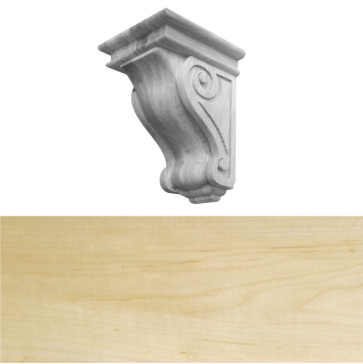 Traditional Style Corbel 150 x 150 x 230mm - Maple