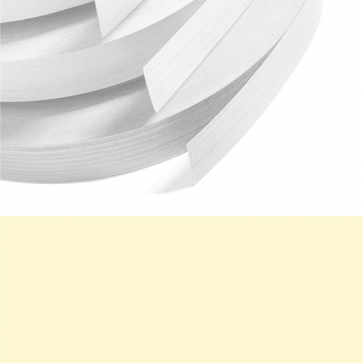 Cream / Vanilla Textured PVC Edging 22mm x 0.4mm x 300m Unglued
