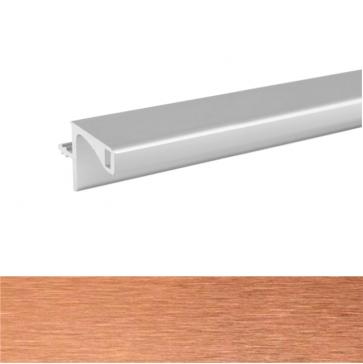 Handleless A Wall Profile 3900x19.6x20mm Brushed Copper