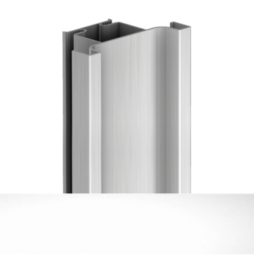 Handleless D1 Door To Door Vertical Profile 4200mm White