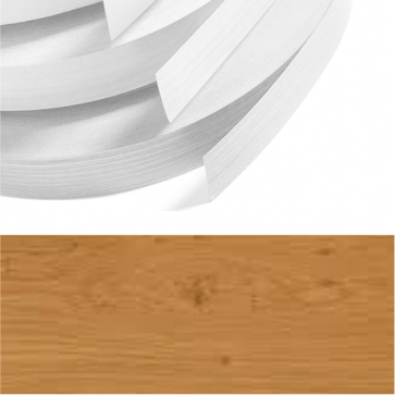 Natural Oak Woodgrain PVC Edging 22mm x 0.8mm x 150m Unglued