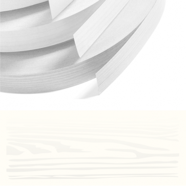 White Woodgrain PVC Edging 22mm x 0.8mm x 150m Unglued