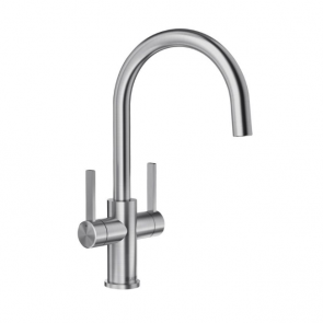 Blanco Candor Twin tap stainless steel