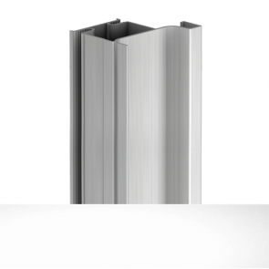 Handleless D2 Door To Gable Vertical Profile 4200mm White