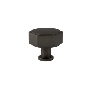 A&W Vesper Hex knob black bronze 40mm
