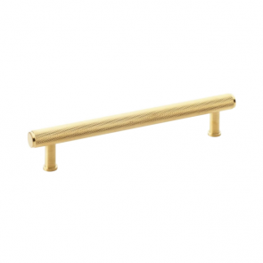 A&W Knurled Crispin handle brushed brass PVD 160mm