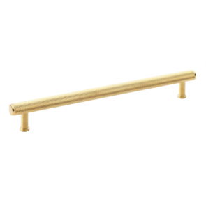 A&W Knurled Crispin handle brushed brass PVD 224mm