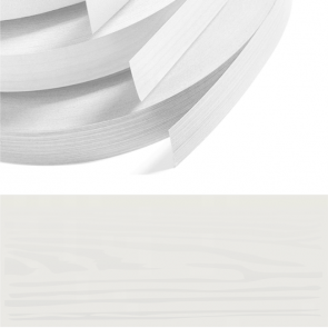Light Grey Woodgrain PVC Edging 22mm x 0.8mm x 150m Unglued