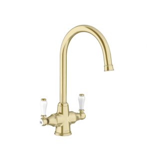 Blanco Vicus Twin Lever Tap satin gold