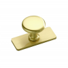 Banbury knob & backplate brushed brass 32mm